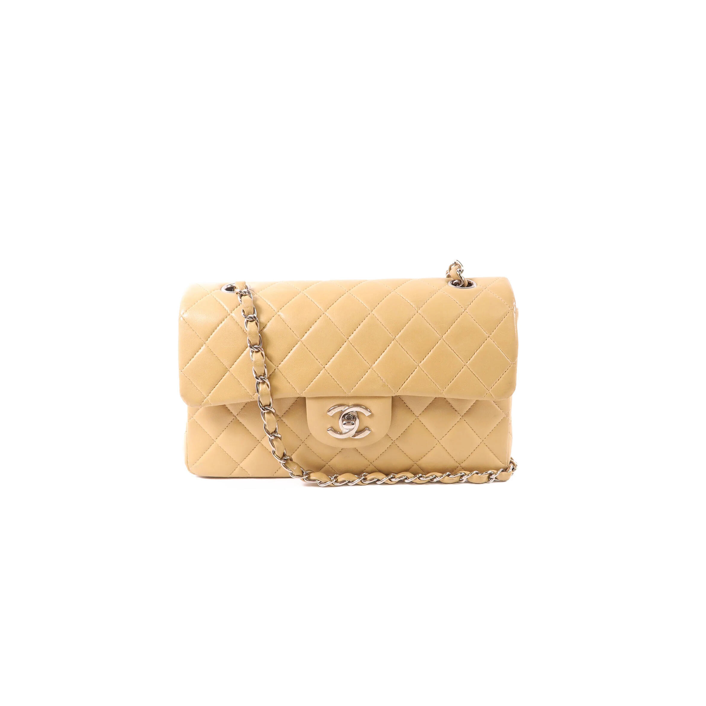 Ch**el vintage classic silver buckle chain shoulder bag (25.5*15.5*6.5cm)